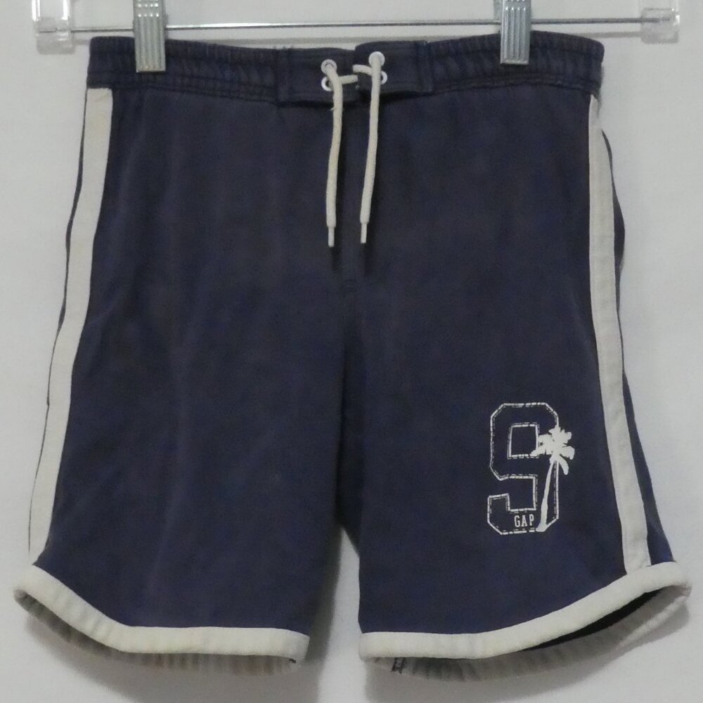 BABY GAP - Toddler | 3 years | Blue Summer Cotton Shorts | White Stripes & Trim